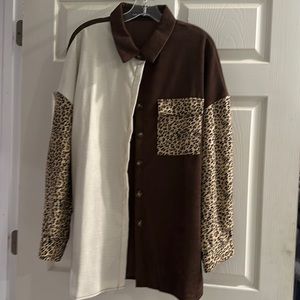 Shein corduroy shacket XL new